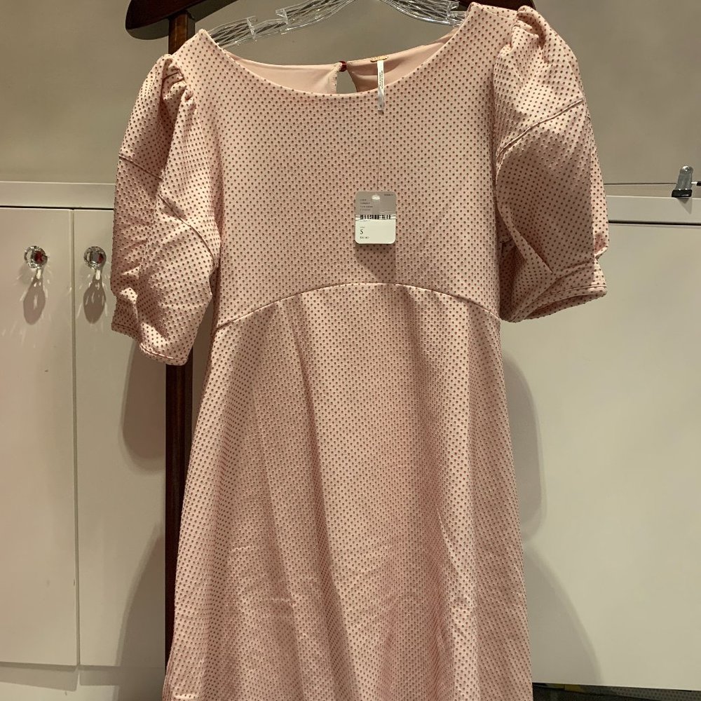 Free People Pink Baby Doll Mini Dress (S)